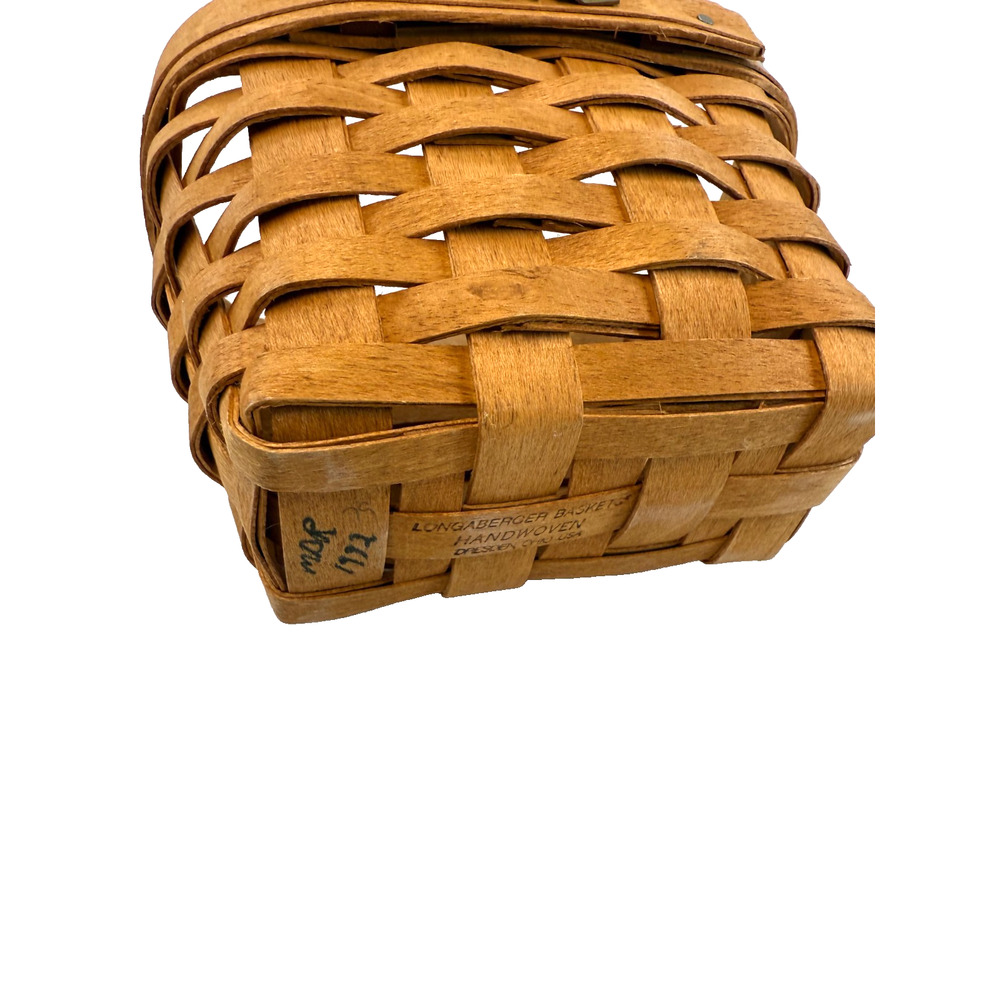 1992 Longaberger Ambrosia Basket Vintage 5.5"L x 4"W x 4"H - Picture 3 of 3